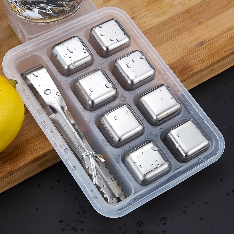 Whiskey Stone Set - Whiskey Chilling Stones Stainless Steel Reusable