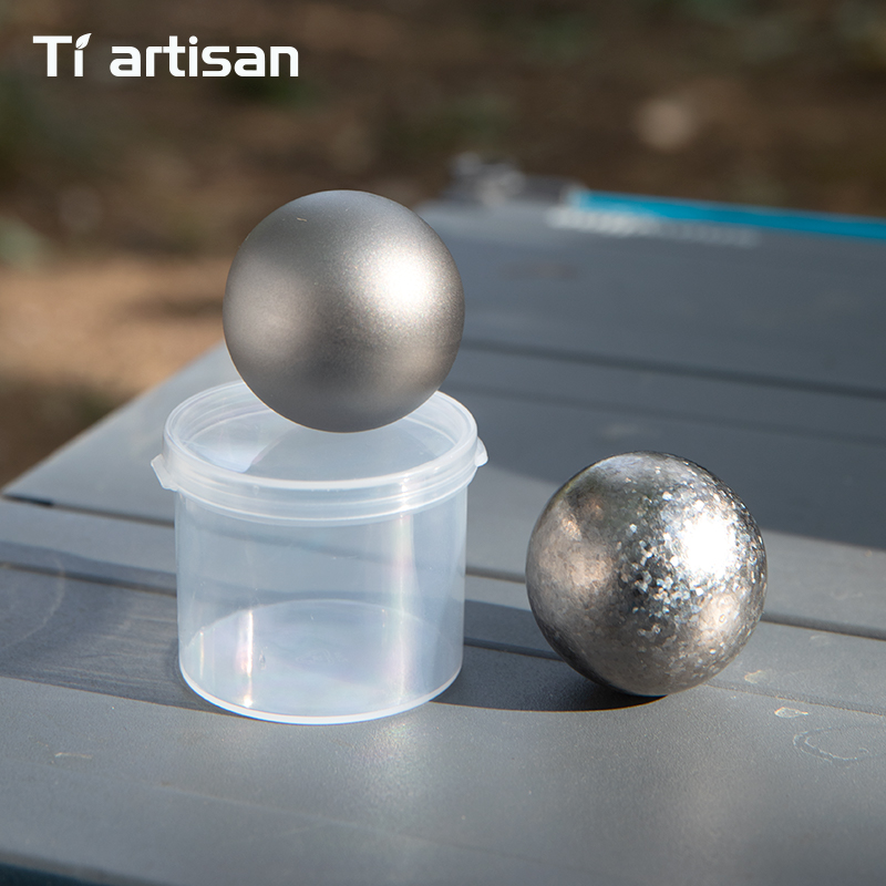 Whiskey Stone Set - Tiartisan 40mm Titanium Ice Ball Reusable