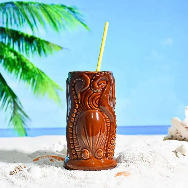 Wine Beer Mix Drink - TIKI Bar Cocktail Cup Hawaii Tropic