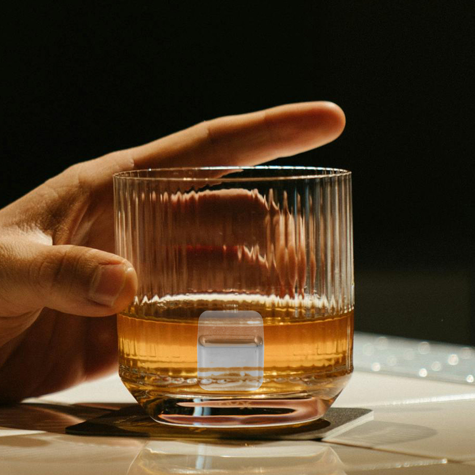 1Set Stainless Steel Ice Cube  - Whiskey Stone Set recension och pris