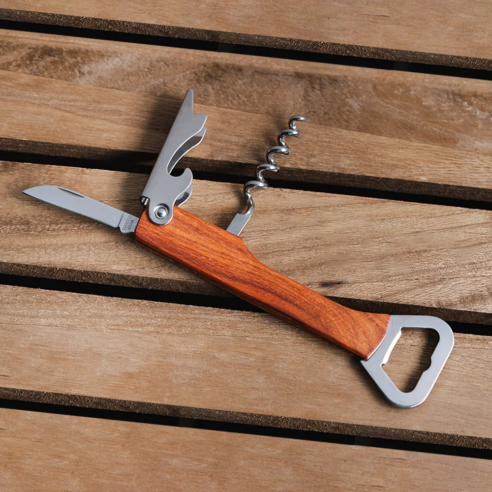 Personalised Logo Wood Handle  - Wine Beer Brand recension och pris