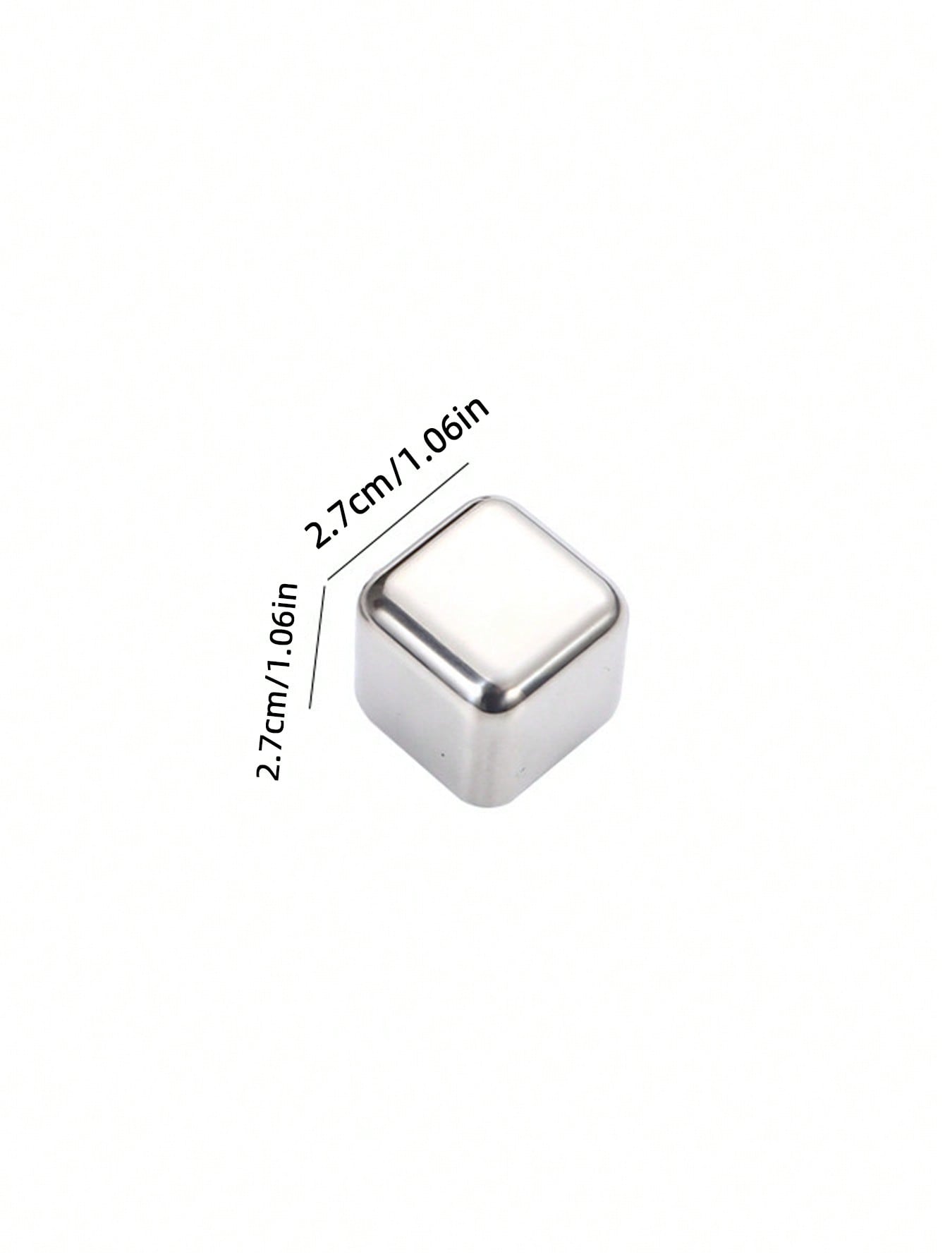 4pcs  Stainless Steel Ice Cube - Whiskey Stone Set recension och pris