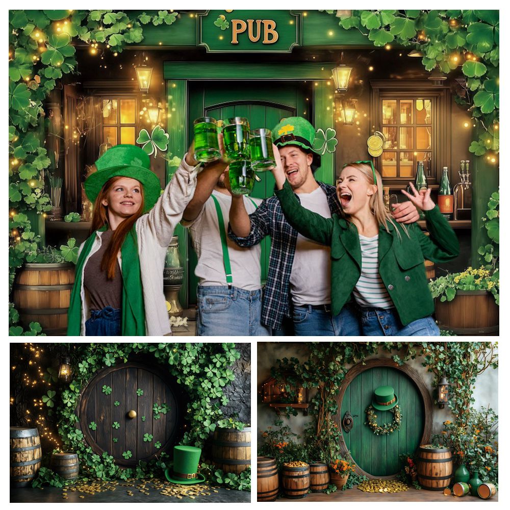 St. Patrick's Day Backdrop Ban - Wine Beer Pub recension och pris
