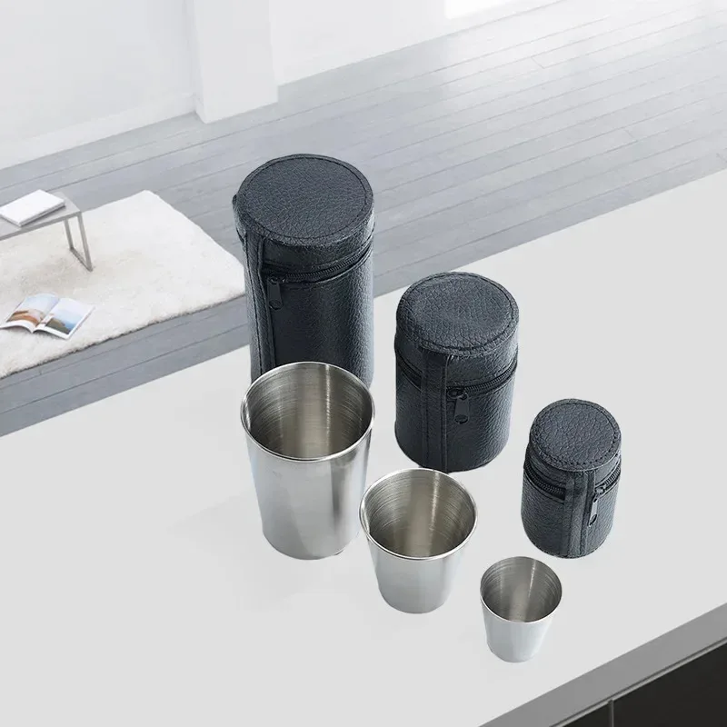 4Pcs Outdoor Travel Stainless  - Whisky Beer And Wine recension och pris