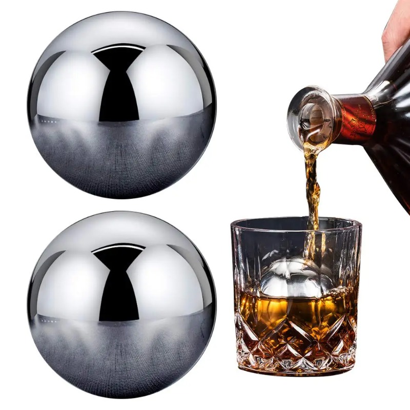 1PC Reusable Stainless Steel I - Whiskey Stone Set recension och pris
