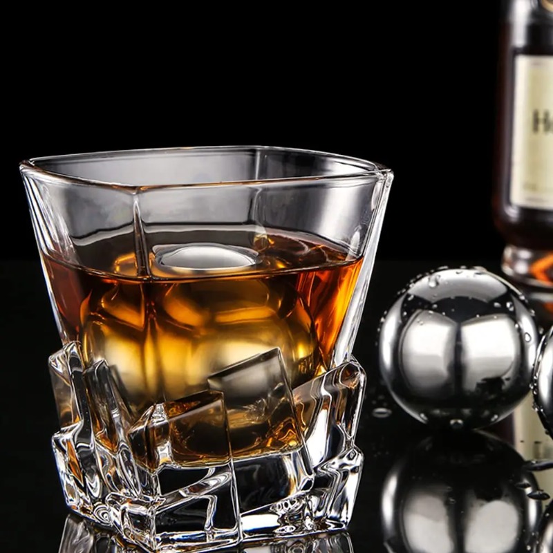 1PC Reusable Stainless Steel I - Whiskey Stone Set recension och pris