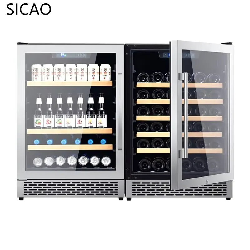 2 Door Wine Beer Fridge Glass  - Wine Beer Dual Zone recension och pris
