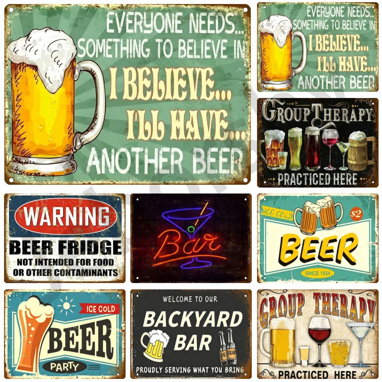 Metal Sign Whiskey Wine Alcoho - Wine Beer Brand recension och pris