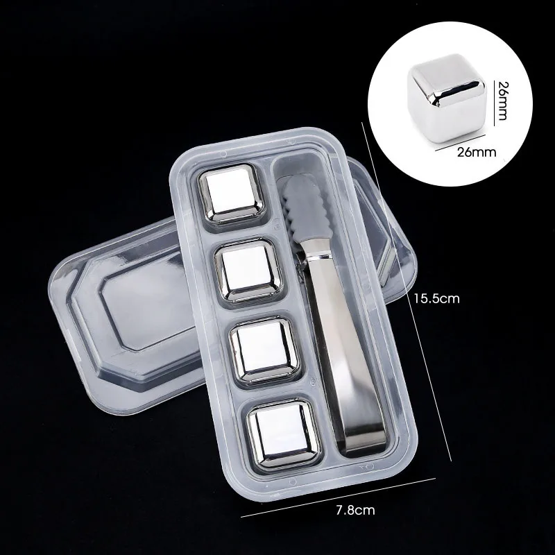 Bar Tool 4/6/8 Pcs Stainless S - Whiskey Stone Set recension och pris
