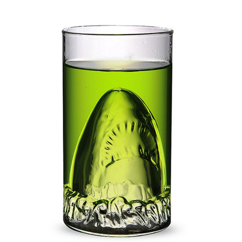 300ml Shark Drinking Double Gl - Whisky Beer And Wine recension och pris