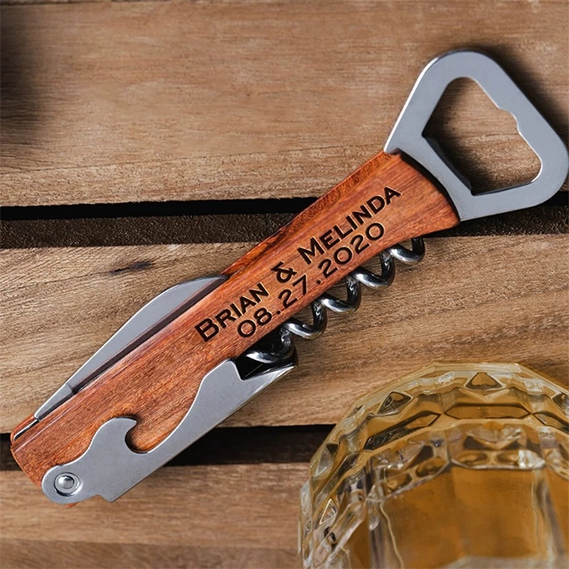 Custom Engraved Name Text Wood - Wine Beer Brand recension och pris