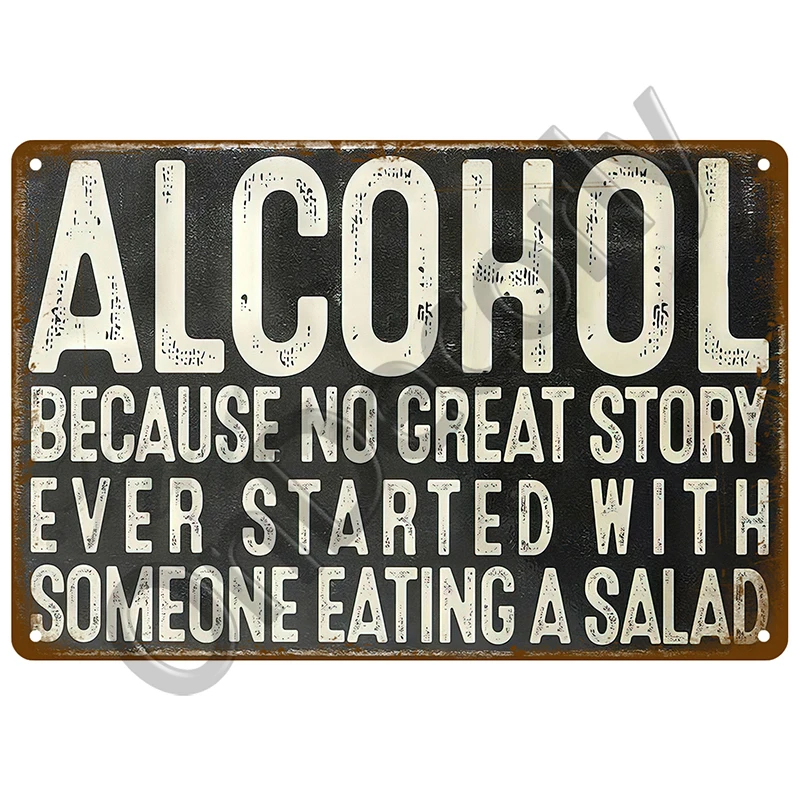 Metal Sign Whiskey Wine Alcoho - Wine Beer Brand recension och pris