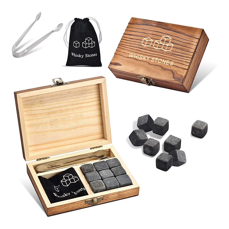 9 PCS Whisky Ice Stones Reusab - Whiskey Stone Set recension och pris