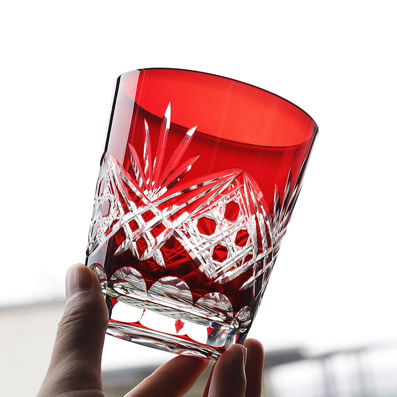 Red Edo Crystal Whisky Glass J - Whisky Beer And Wine recension och pris