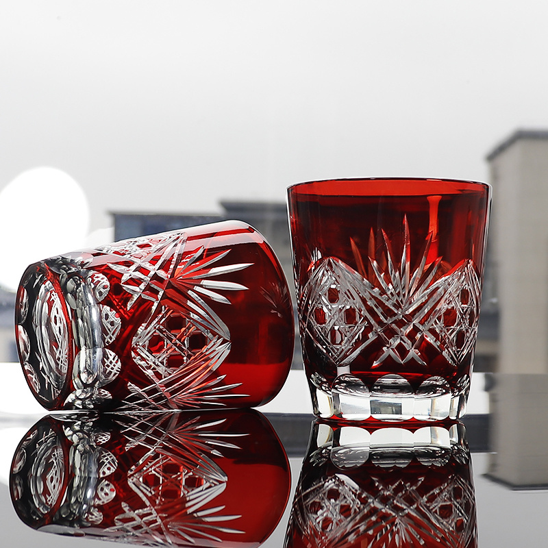 Red Edo Crystal Whisky Glass J - Whisky Beer And Wine recension och pris