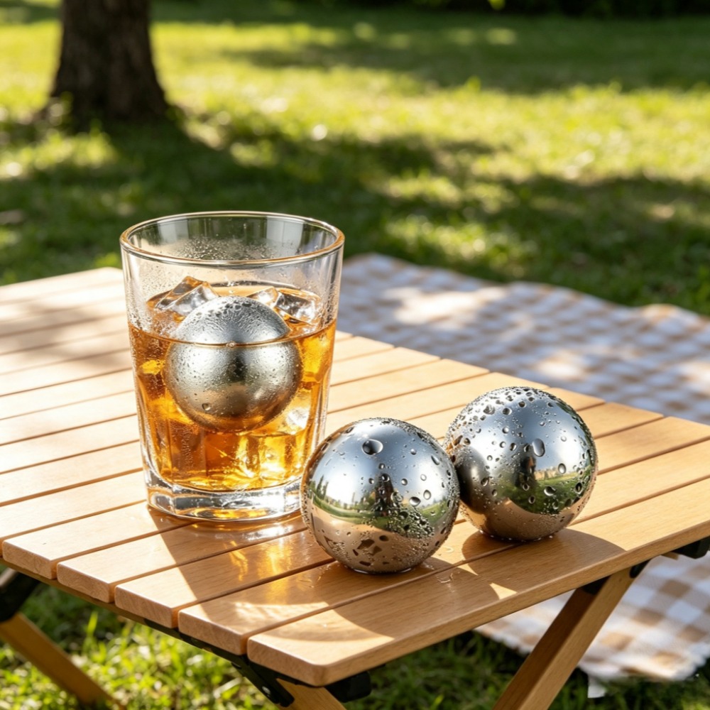 Reusable Ice Cubes & Metal Chi - Whiskey Stone Set recension och pris