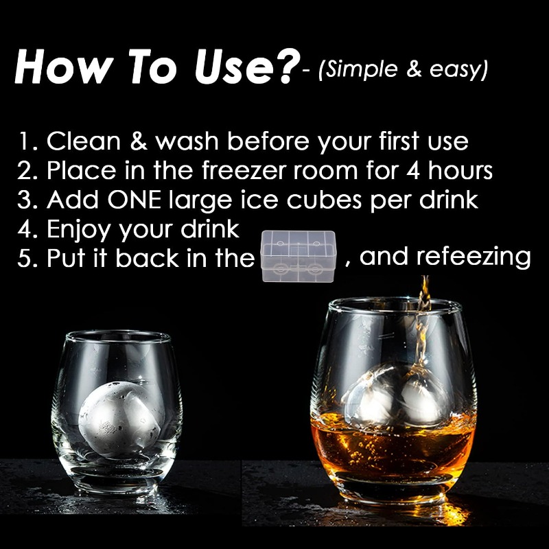 Reusable Ice Cubes & Metal Chi - Whiskey Stone Set recension och pris