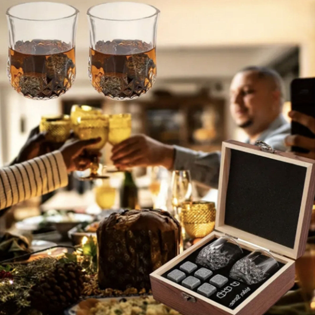 Christmas Valentine's Gift Whi - Whiskey Stone Set recension och pris