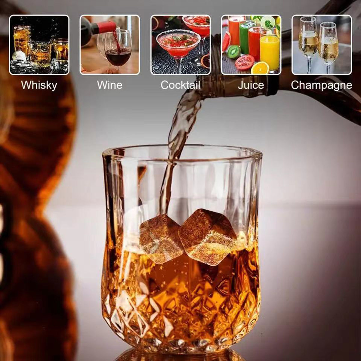 Christmas Valentine's Gift Whi - Whiskey Stone Set recension och pris