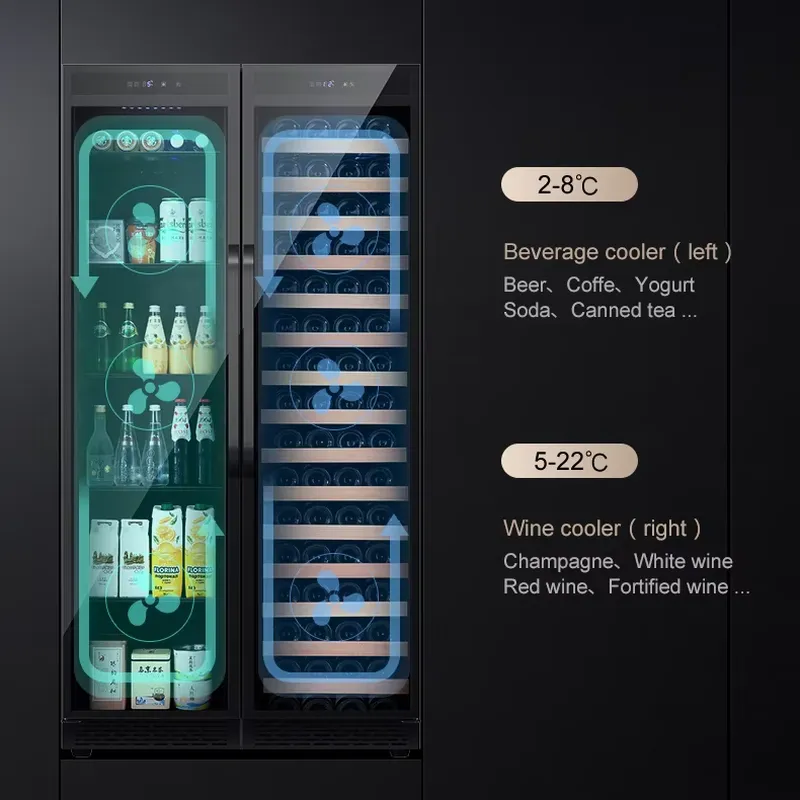 Built In Beverage Fridge Doubl - Wine Beer Dual Zone recension och pris