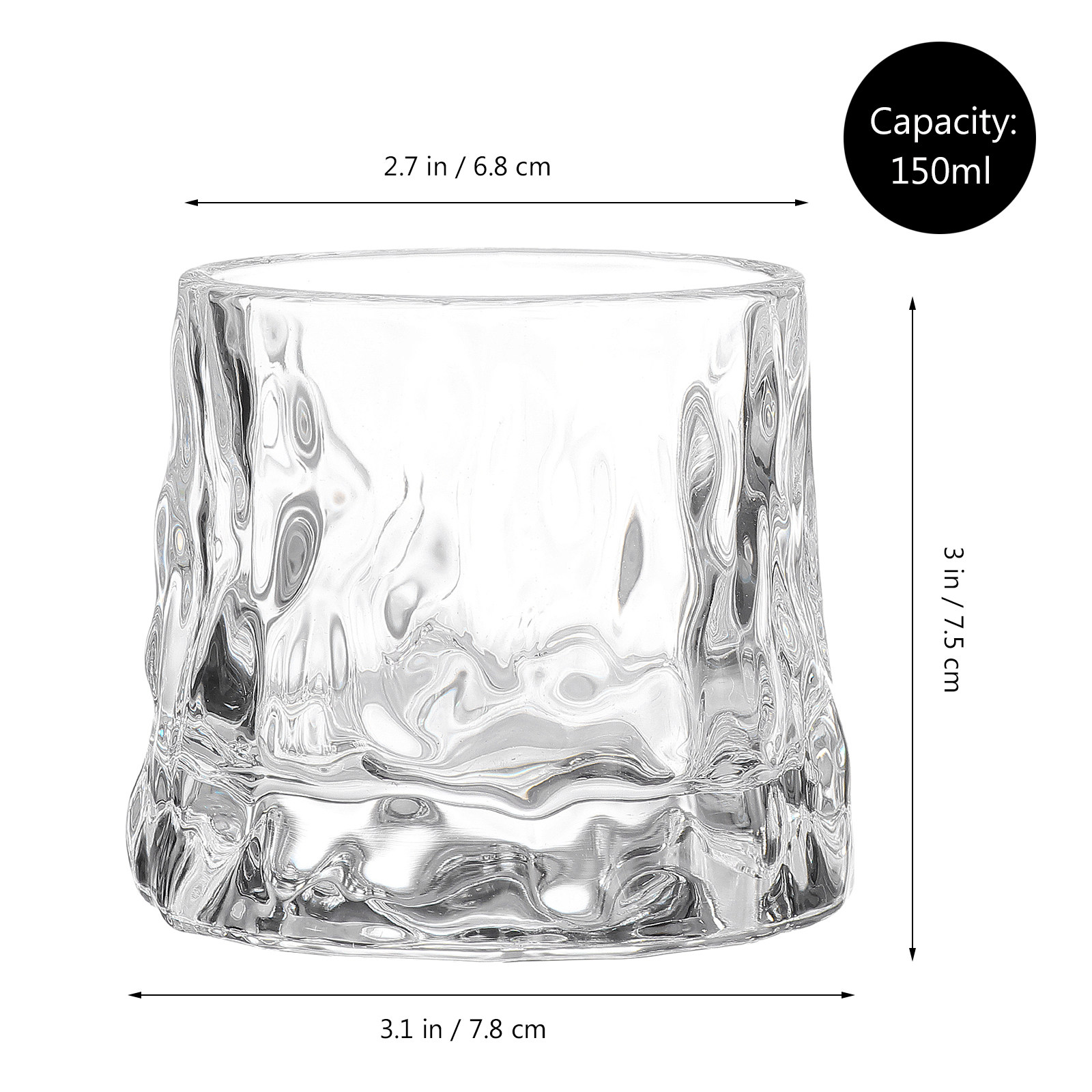 1Pcs Hammered Wine Glass Cup P - Wine Beer Whiskey recension och pris